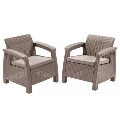 Набор мебели из искусственного ротанга CORFU DUO, капучино [258977]