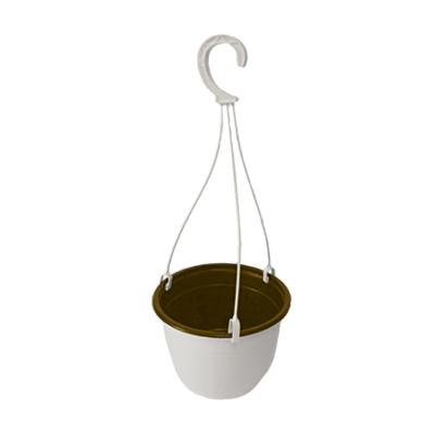 Кашпо подвесное, белое, ø 22см, высота 15см, объём 3.5л. формованное