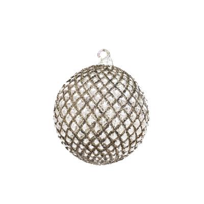 Шар елочный стекл. 10см [67236]