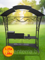 Кованый мангал с крышей "Данноттар"