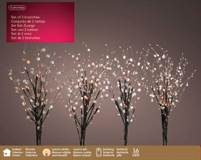 Светодиодная ветвь 16LED 75см, цв.тепл. белый (уп.2шт.) [482145]