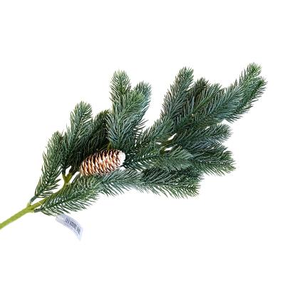 Украшение елочное "Ветка еловая с шишкой" 60 см [LX20-1297]