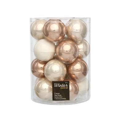 Набор шаров елочных стекл. Cashmere Rose 6см, 20 шт [142275]