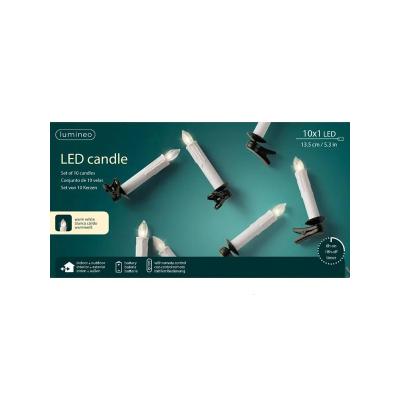 Светодиодная гирлянда Свечи беспроводные 10шт., таймер, IP-44, (уп.10шт.) [494522]