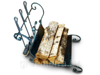 Кованый прикаминный набор "Волна" из 4 предметов