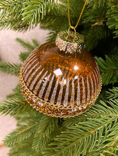 Шар елочный стекл. [60329]