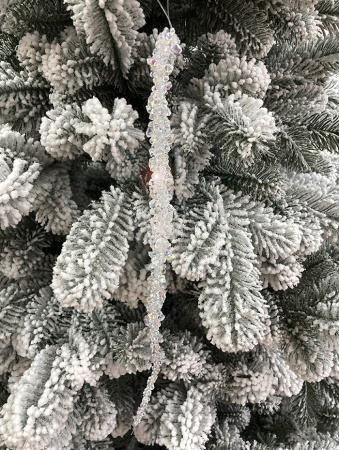 Елочное украшение сосулька 34см [62965]