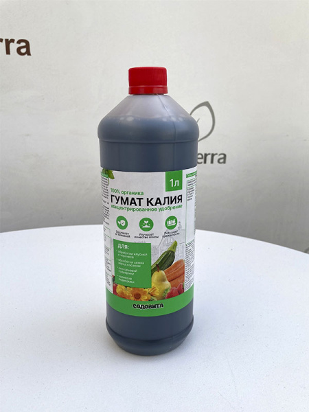 Удобрение "САДОВИТА" ГУМАТ КАЛИЯ универсальный, 1 л 