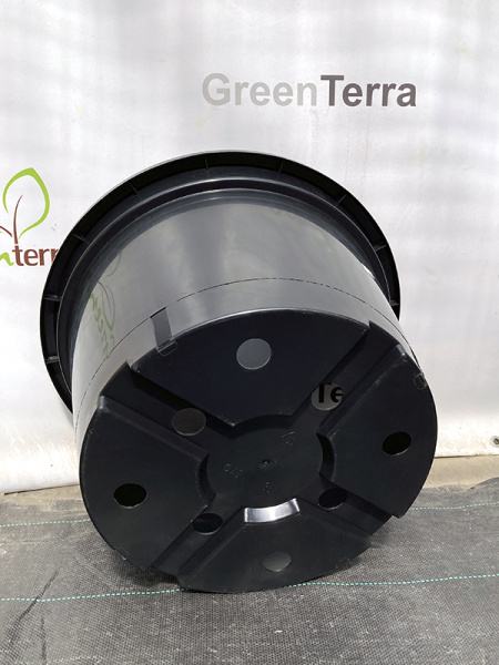 Горшок круглый под саженцы 35л, ø 44см, высота 32 см