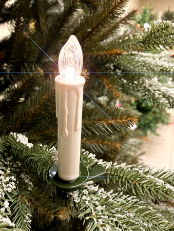 Светодиодная гирлянда Свечи беспроводные 10шт., таймер, IP-44 [494522]