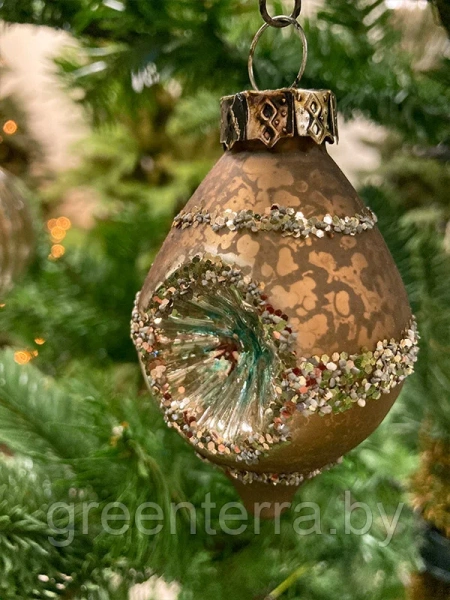 Набор стекл. игрушек Ретро 7см (уп.12 шт) [52007]