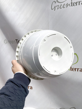 Кашпо подвесное, белое, ø 25см, высота 15см, объём 5л.