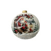 Шар елочный стекл. декупаж 12 см, [DQ5]