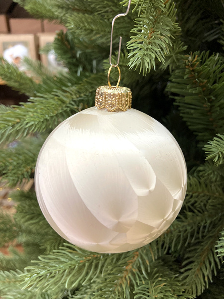 Шар елочный стекл. 8 см, [56]