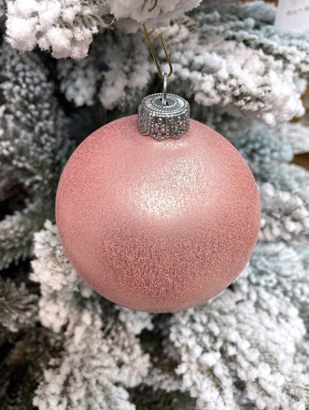 Шар елочный стекл. 8 см, [G-170s]