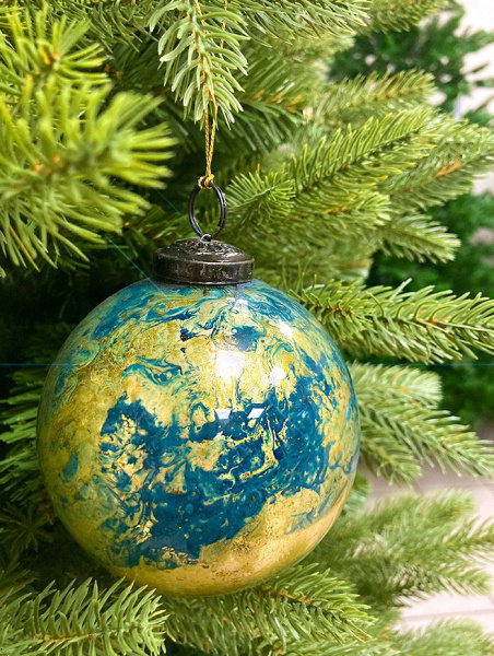 Шар елочный стекл. [61914]