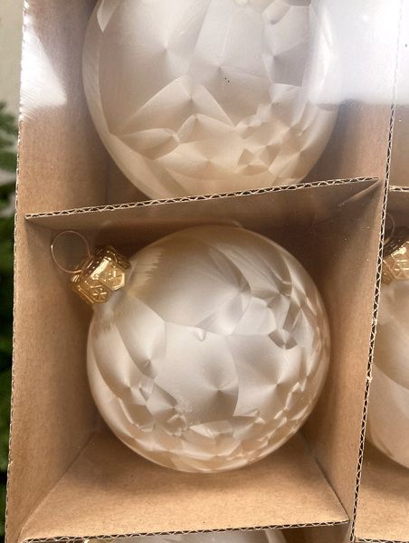 Шар елочный стекл. 8 см, [58]