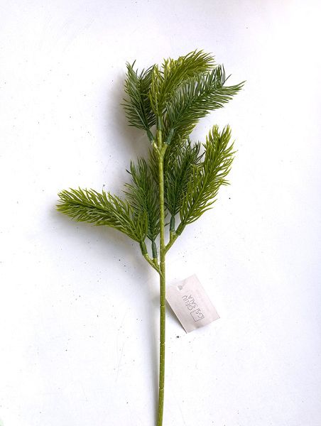 Украшение елочное "Ветка еловая литая" 33см [BRS-H201632A]