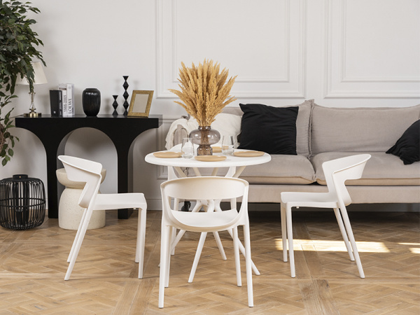 Стол круглый Teori белый