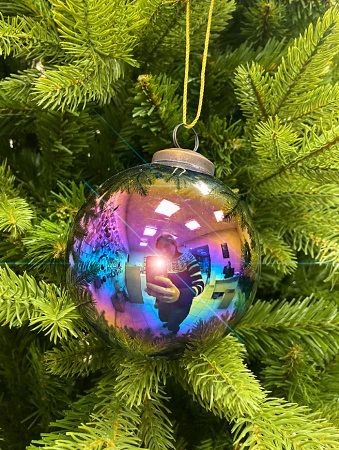 Шар елочный стекл. [63869]