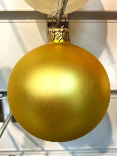 Шар елочный стекл. 8 см, [G-10]