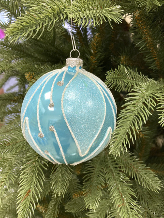 Набор шаров пластик. декор №5 разные цвета, 6см / 8см / 10см Шар пластиковый декорированный