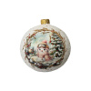 Шар елочный стекл. декупаж 10 см, [DQ3]