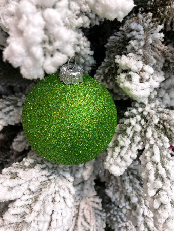 Шары пластиковые, парча зелёный  хамелеон