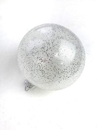 Шар елочный стекл. "Текстурный" 8 см, [G-233s]