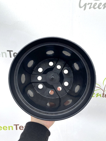 Горшок круглый литой 3л, ø 19см, высота 15см