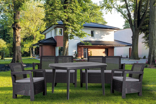 Стол пластиковый  Elise Jardin, графит [221063]