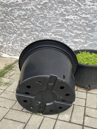 Горшок круглый под саженцы 60л, ø 53см, высота 37см