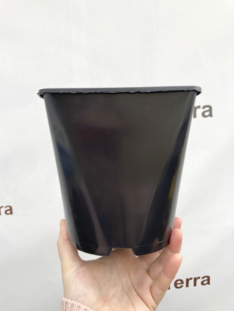 Горшок для рассады квадратный 14*14*14 см (2 л) литой, круглое дно