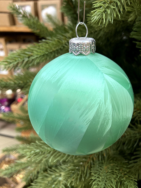 Шар елочный стекл. 8 см, [70]