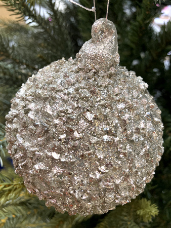 Шар елочный стекл. 8см [66001]