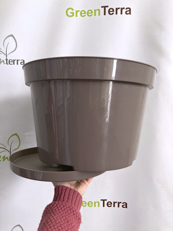 Горшок для цветов "Фикус 20" 20л, мокко [00251]
