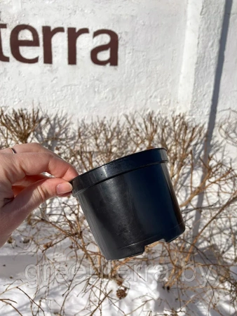 Горшок для рассады круглый литой 0.4л, ø10см, высота 7.5см.