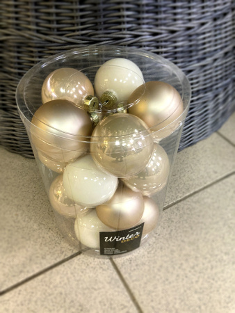 Набор шаров елочных стекл. Благородный Жемчуг 6см, 20 шт [2000172]