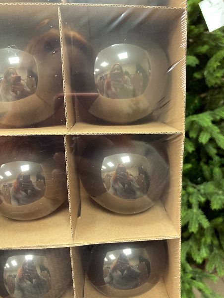 Шар елочный стекл. 8 см, [149]