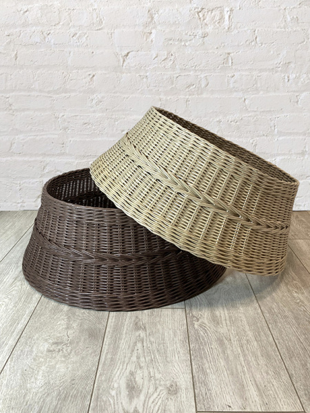 Корзина 65см плетёная под ёлку, разные цвета Корзина 65см плетёная под ёлку, разные цвета