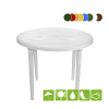 Стол пластиковый круглый [130-0022] белый