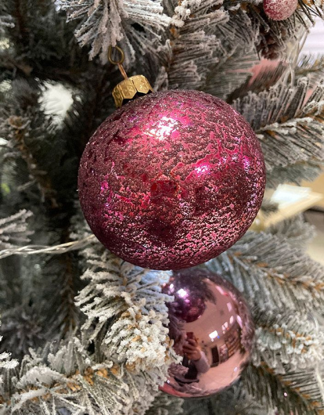 Шар елочный стекл. 8 см, [118]