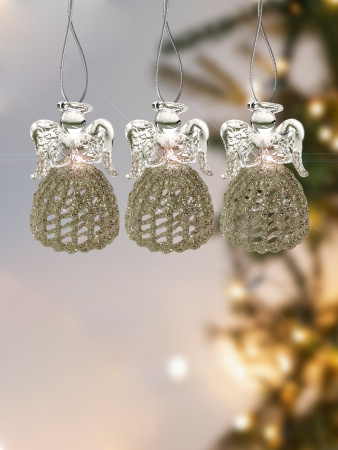 Набор игрушек елочных стекл. [6165-2]