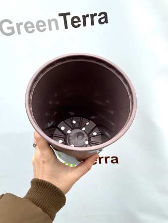 Высокий горшок для роз 2л, ø 14см, высота 18см, формованный