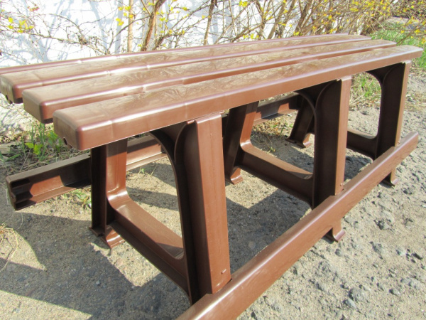 Скамейка садовая без спинки [120-0040 №3]