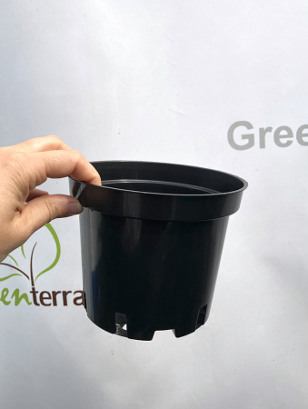Горшок для рассады круглый литой 1.5л, ø15см, высота 12см.