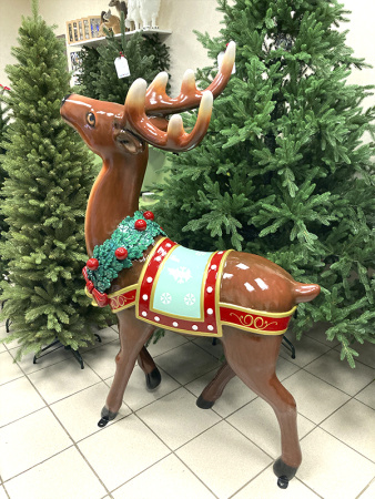 Новогодняя фигура для фотозоны "Новогодний олень"