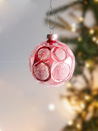 Шар елочный стекл. [0188-6]