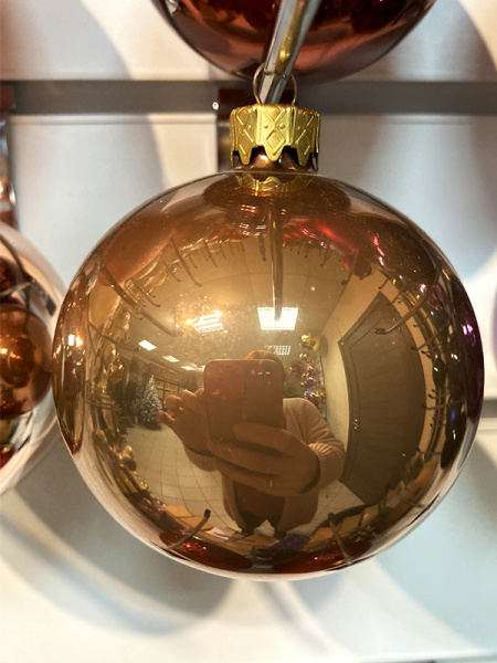 Шар елочный стекл. 8 см, [17]