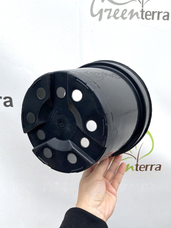 Горшок круглый литой 3л, ø 19см, высота 15см